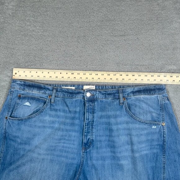 Universal Thread Womens Jeans High Rise Curved Leg Jean Blue Denim Plus Size 26R - Picture 11 of 15